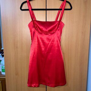 Red A-Line Mini Dress